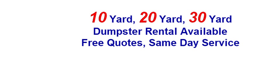 Dumpster Rental , Roll Off Dumpster, Contraction Dumpster